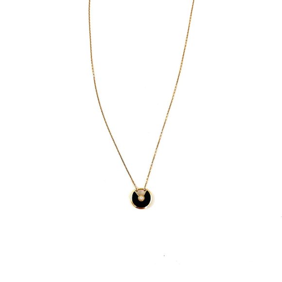 Cartier Jewelry - Authentic Cartier Amulette De Cartier XS Onyx Diamond Pendant Necklace